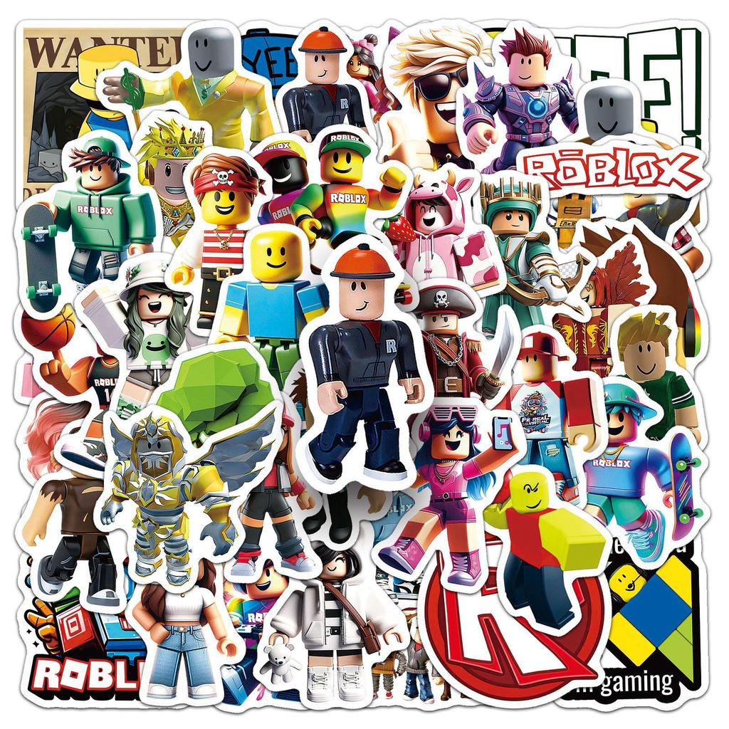 50 Roblox-Sticker: Wasserdichte DIY-Dekoration für Handy, Computer & Gepäck