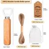 Stainless Steel Beer Bottle Opener With Wooden Handle Wedding Gifts For Guests Kitchen Bar Tools Promotion Gift With 24 Pcs