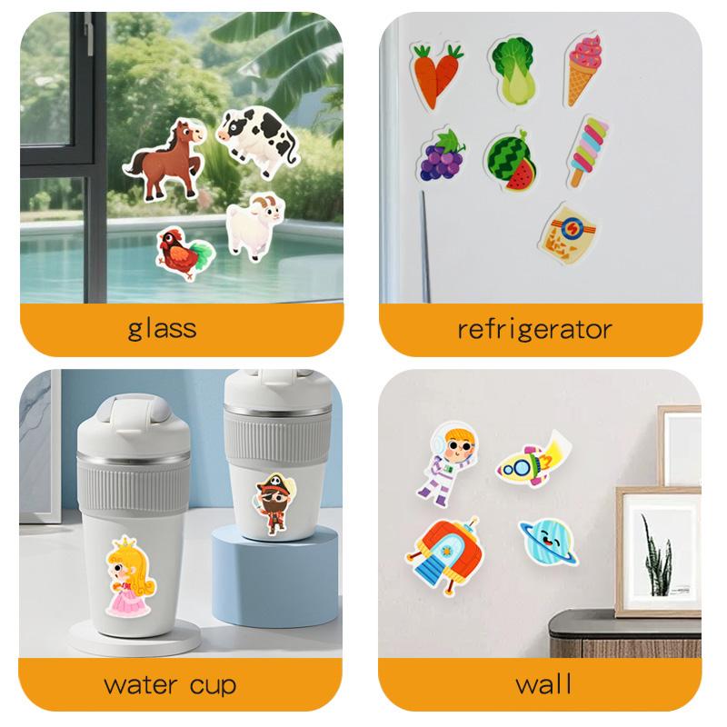 Non-Toxic Reusable Children'S Stickers For Busy Book Creative Diy Toy Durable And Portable For Learning And Education Theme Birthday Gifts