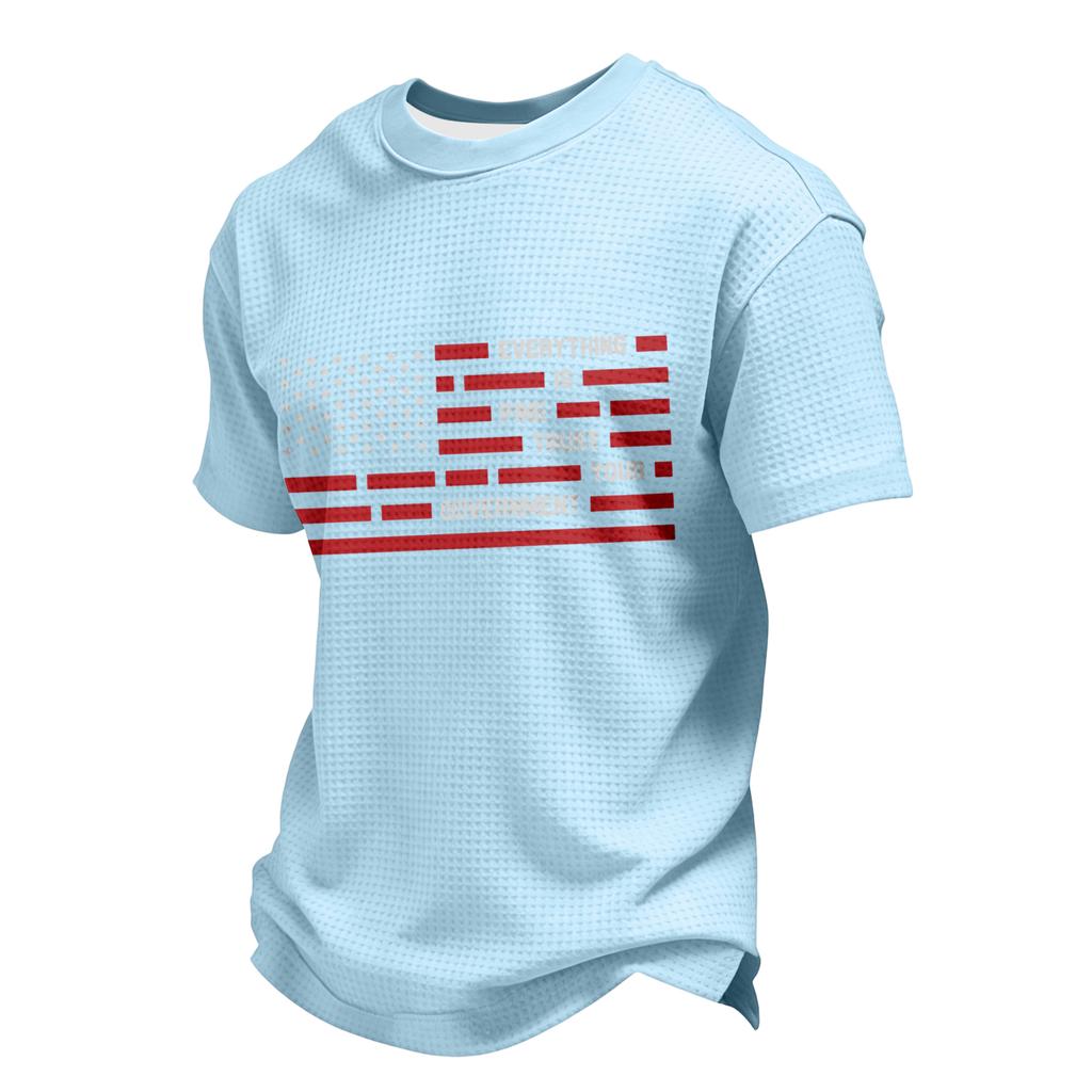 USA Anniversary Men's Casual Letter Print Long-Sleeve Sweatshirt