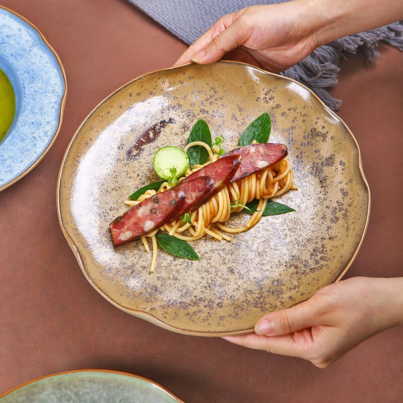 Retro Ceramic Western Dinner Plate