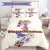 Circo Digitale Personalizza il tuo nome Set Biancheria da Letto Copripiumino Traspirante con Federe Decorazione per la Casa Regalo di Compleanno