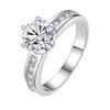 1 Carat D Color Moissanite Ring, Six-Prong Crown Design, 925 Sterling Silver, Light Luxury Jewelry