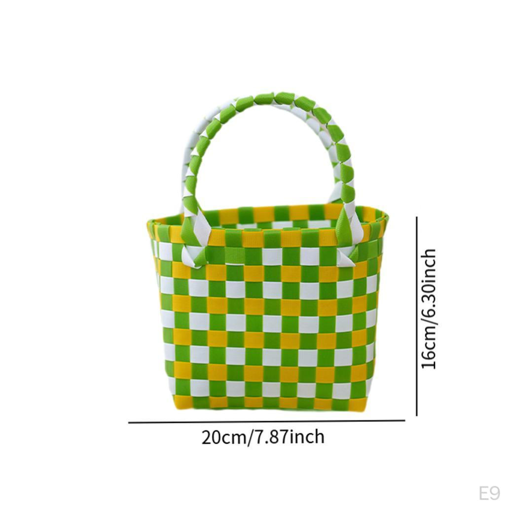 Breathable Woven Summer Handbag, Ideal for Beach, Picnics, Shopping, Vacation Or Travel