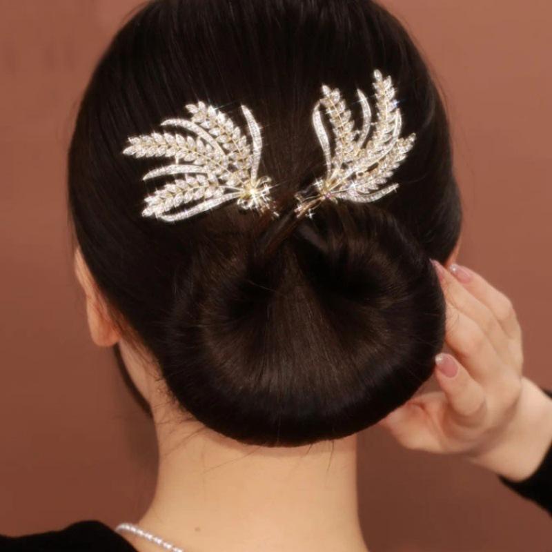 Ins Style Elegant Lazy Hair Curler Fshion Flower Fashion Flower Roller Hair Curler Lazy Hairpin Butterfly Hair Clips For Girls