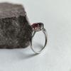 Silver Ring with Artificial Garnet Nano 2.34ct, Product Weight 2.99 Gr (60002393)