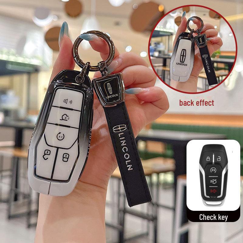 Lincoln Aviator, Navigator, Continental, MKZ/MKC Key Cover & Chain