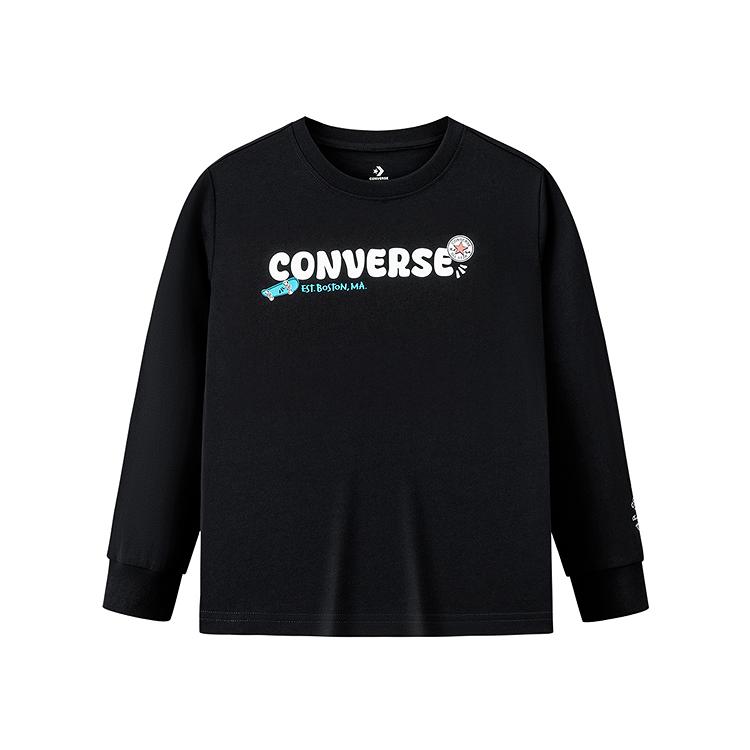 Converse Kids T Shirts Crew Neck Moderate CV2612746 (4)110/52