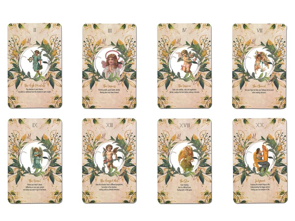 Tarotová karta Věštění Andělský Tarot Arkána Pouze 22 Japonský Návod k vysvětlení v ceně Andělská tarotová karta (Hlavní karty) ``Kapesní příručka''