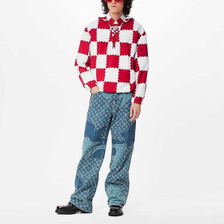 Louis Vuitton Jacket Men's Red White 1A9GPP