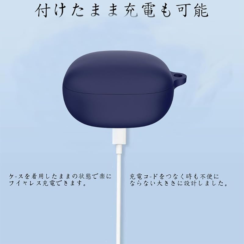 For Anker Soundcore Liberty 4 Pro for Case Soft Silica Gel Sports Cool Design Shock Absorption Waterproof Dustproof Lightweight Equipped with a Hook