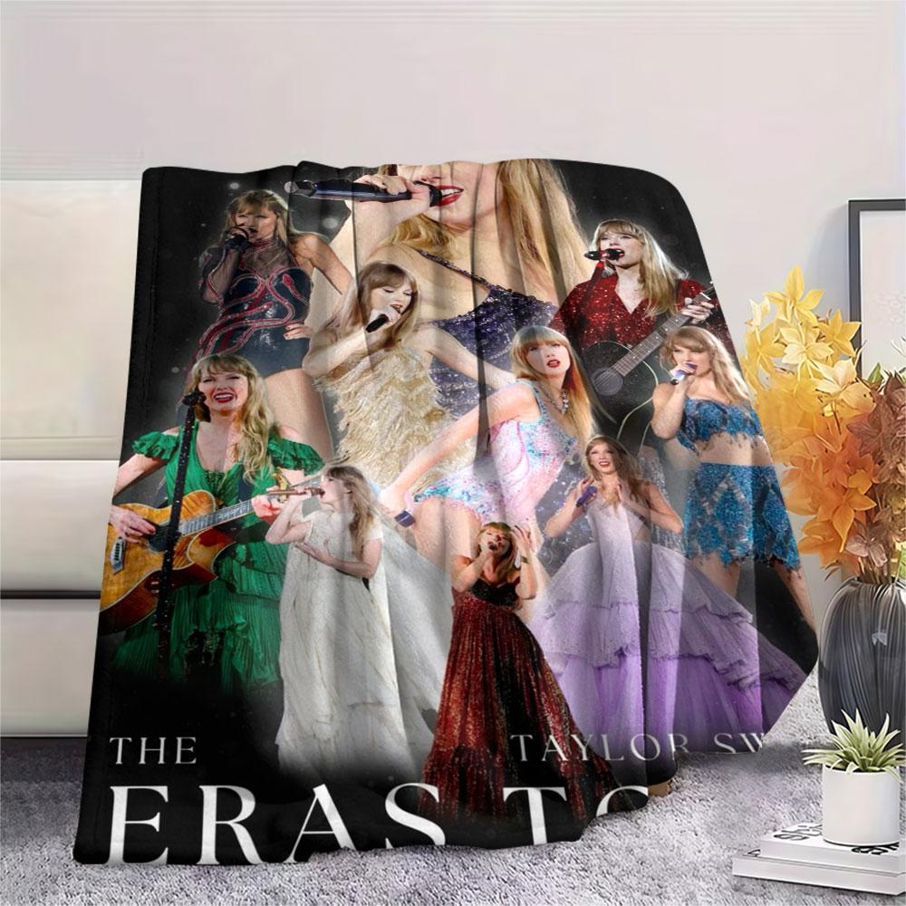 Taylor Swift printing Flannel Blanket Bedroom Sofa Camping Warm blanket Gifts for family and friends-MJ009