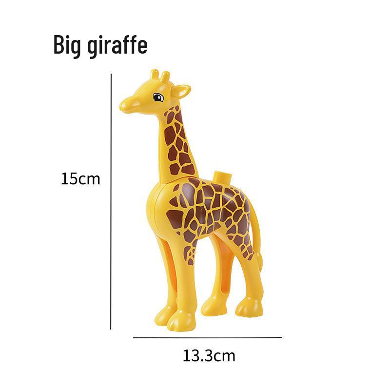 Compatible Large Bricks: Animal Accessories & Educational Building Blocks for Children - Ocean & Forest Themes
