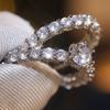 Huitan Sparkling s/Set Ring for Women Luxury Party Accessories Inlaid Bright CZ Fashion Wedding Fancy Jewelry for Lady Gift