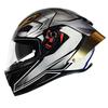 Full Face Motorcycle Helmet With Dual Visor ABS Shell 3C Certified All Season Unisex Riding Gear Scooter Bike