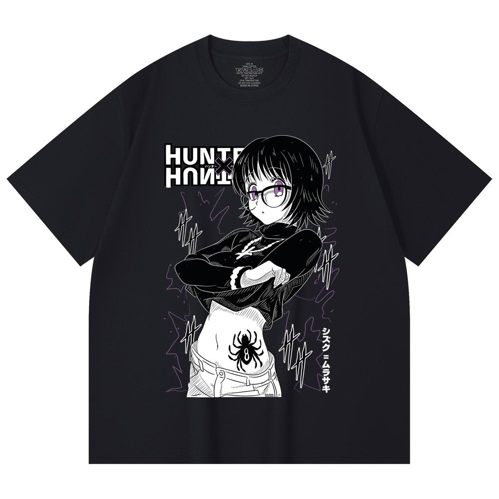 230 Gsm 100% Cotton HXH V9 Shizuku Print Unisex Heavy Cotton T Shirt
