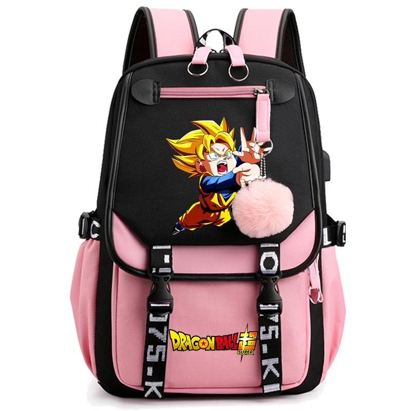 Anime Dragon Ball Bag Large Capacity Backpack for Women Anti Theft Travel Bag Back To Schoolbag for Teenager Girl Laptop Bag Women Travel Bag Mochila