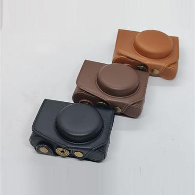 G7X II III PU Leather Camera Bag Case For Canon PowerShot G7X Mark II III G7XIII G7X3 G7XII G7X2 Full Body Cover With Strap