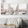 Venedig Italien Stadt Rosa Architektur Landschaft Poster Druck Wand Kunst Leinwand Malerei Nordic Bilder Moderne Home Interior Dekor