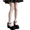 Aesthetic Star Patterned Silk Stockings Sexy Sheer Thin Tights Japanese Harajuku Nylon Pantyhoses Streetwear for Women