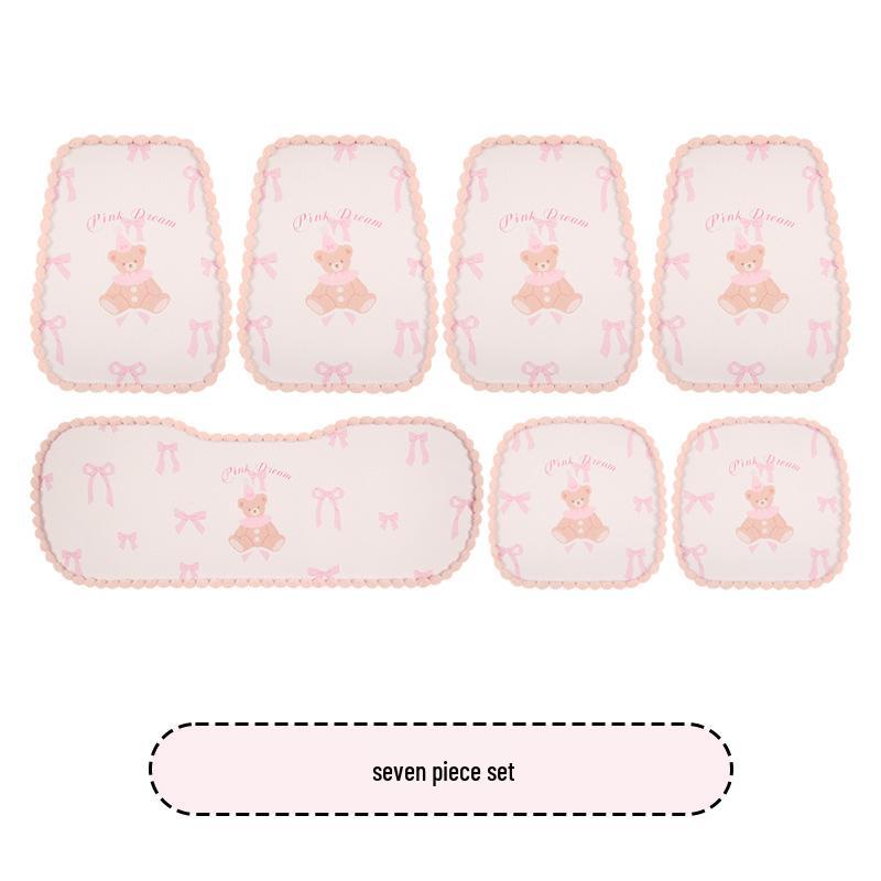 Cartoon Goddess Style Universal Car Seat Cushion for Women - All-Season, Fits BYD Dolphin, Yuan UP, Seal, Yuan Pro