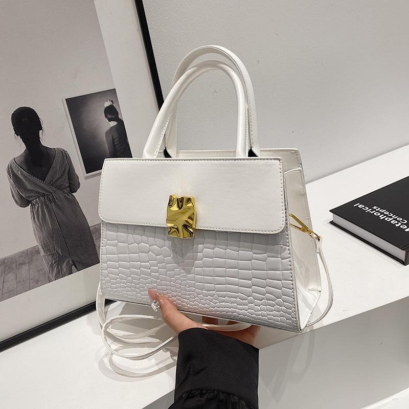 Mode hochwertige Handtasche mit Krokodilmuster Damen 2025 Herbst neu Nischendesign kleine quadratische Tasche