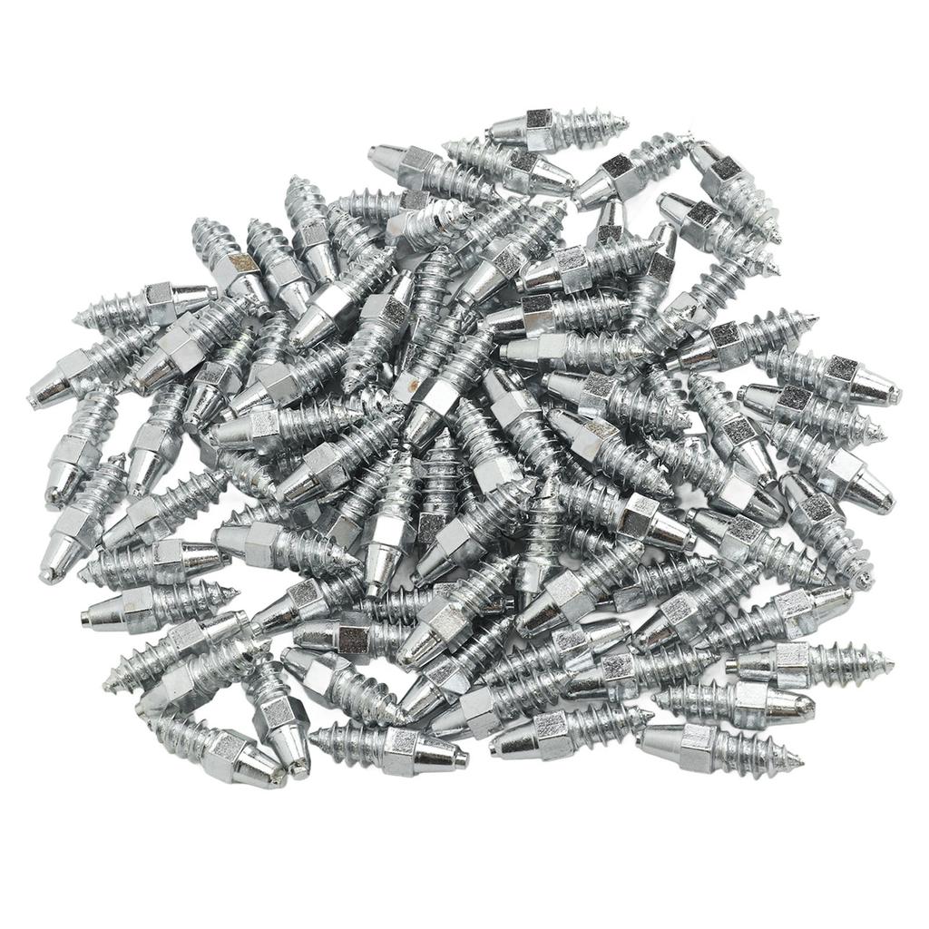 100PCS Tire Spikes Carbide Alloy 21mm Prevent Slip Wheel Tyre Studs for Car Truck Bicycle Boot Motorcycle ATV SUV