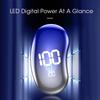 USB Rechargeable Portable Electric Shaver Beard Trimmer Waterproof with Smart Power Display for Men Home Travel
