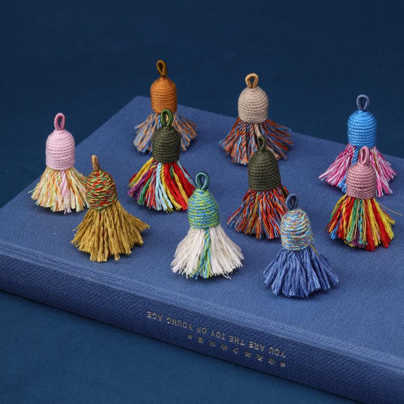 20pcs Bohemian Style Multicolor Thread Tassel Pendants - DIY Jewelry, Hair Accessories, Bag Charms, Phone Case Decorations