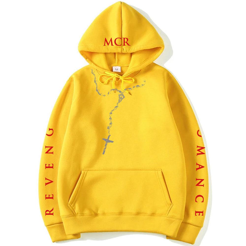 

ХУДИ REVENGE ROSARY MY CHEMICAL ROMANCE THREE CHEERS FOR SWEET REVENGE Толстовки Зимний Флис Мужские Пуловеры Одежда с Капюшоном XXXL жёлтый