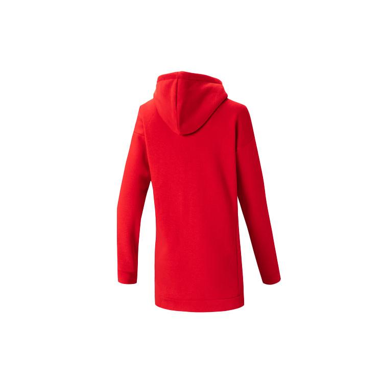 Adidas Sweatshirts Women's Light Scarlet Hooded Moderate Regular (Unisex) Sweatshirts GH7807