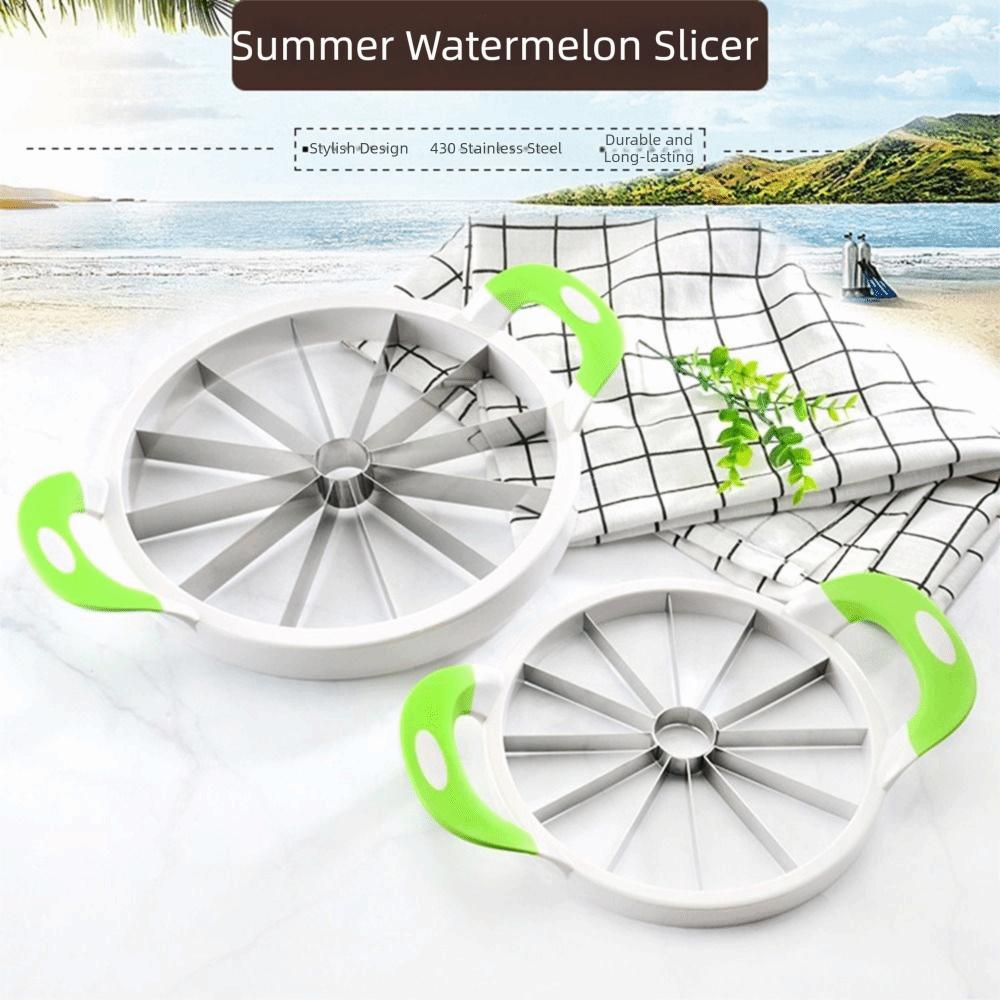 Stainless Steel Watermelon Slicer Handheld Melon Divider Convenient Fruit Cutter  Food Processing