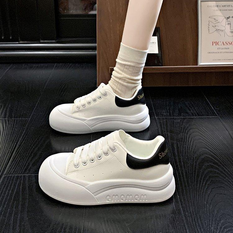 [Youshilai] Platform-soled Fashion Little White Shoes for Women's 2025 Spring New College Style Heightened Casual Versatile Board Shoes