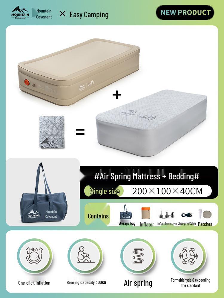 Mountain Inflatable Camping Mattress for Outdoor and Home Use