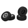 4PCS RC Car Tires Tyre Wheel for MN D90 D91 D99 D99S D86 RC Car Spare Upgrades AccessoriesR789S Silver