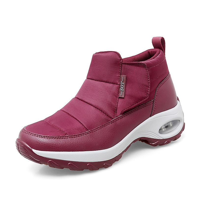 

Cotton shoes medium top cotton boots casual medium tube 2025 autumn and winter women s snow boots piled and thickened wool shoes 42