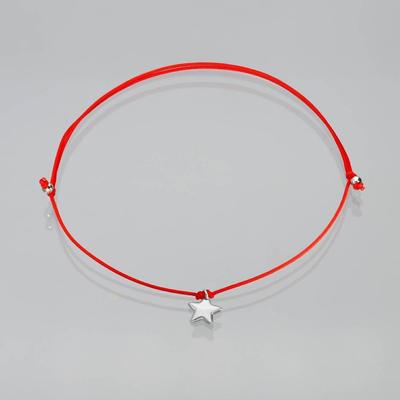 Women's 925 Silver Handmade Vacation Look Rope Star Anklet