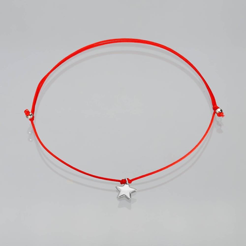 Women's 925 Silver Handmade Vacation Look Rope Star Anklet