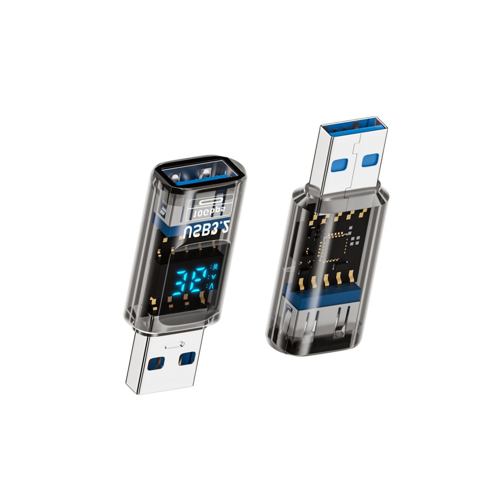 

Высокоскоростной адаптер USB C - USB3.2, передача данных 10 Гбит/с, зарядное устройство 36 Вт для устройств типа C, MacBook Pro, смартфонов Samsung A светло-синий