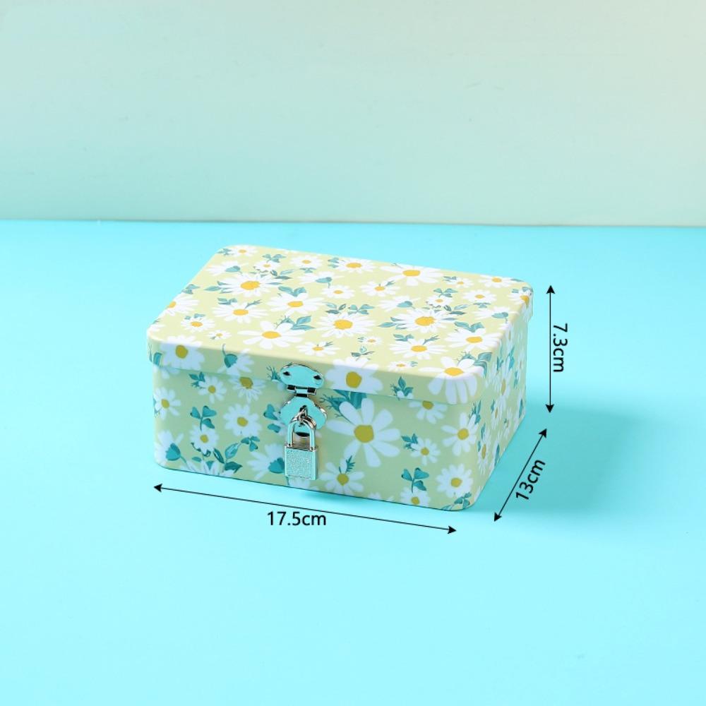 Large Capacity Desktop Storage Case Vintage Empty Box High Quality Metal Box  Jewelry