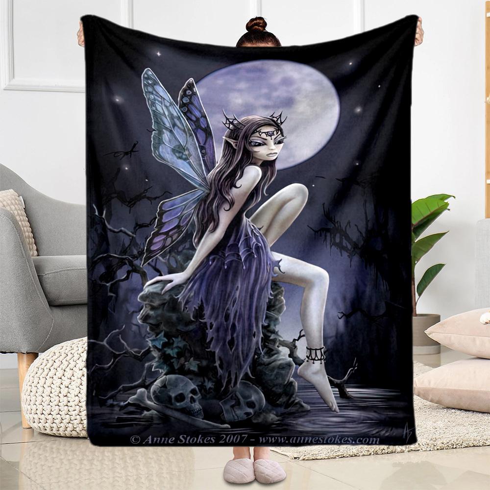Gothic Style Blanket Durable Comfort Suitable for Office Chair Livingroom Chair Four Seasons Multipurpose Modern