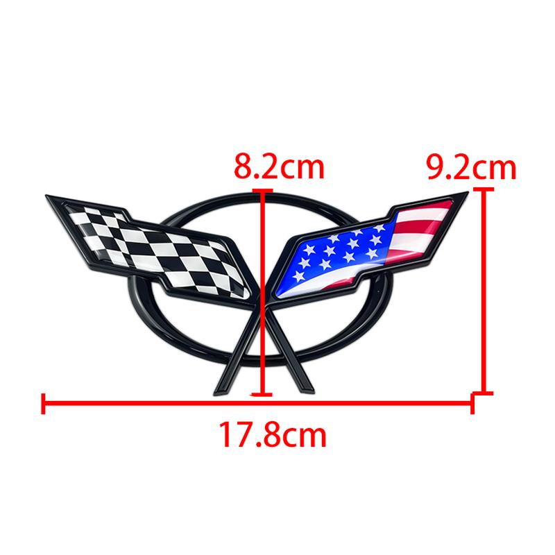 For Chevrolet Corvette 60 Years Camaro Aveo Cruze Malibu Captiva Trax Niva Captiva 3D ABS Car Fender Rear Trunk Emblem Sticker
