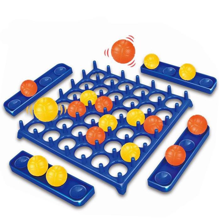 Bouncing Ball Game for Kids Hand-Eye Coordination Tabletop Battle Toy Jumping Ball Party Game Parent-Child Interactive Fun Gift