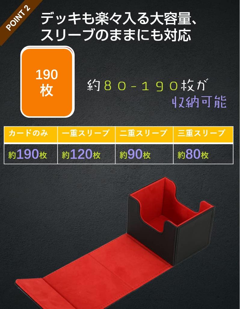 Venssu Deck Trading Card Storage Side PU 120 Se puede usar para varias tarjetas Compatible con estuche de tamaño S, estuche, caja, inserto, imán, cuero, piezas,