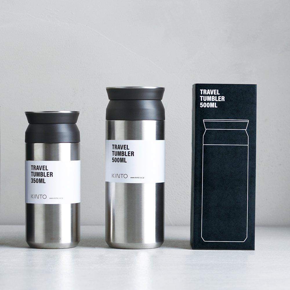 KINTO Travel Tumbler 500ml White Vacuum Double Structure HeatCold Effect 20942
