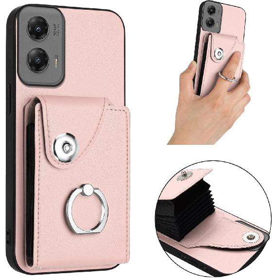 for Motorola Moto G Stylus 5G 2024 Case Wallet Cute Leather Phone Cover Moto G Stylus 2024 case with Card Holder and Stand Ring, Magnetic Clasp,