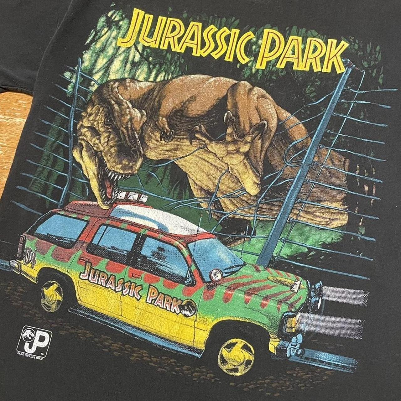 Jurassic Park T-Rex unisex classic style black t-shirt QT7826 Unisex T-Shirt XXXL