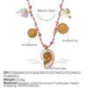 Japan and Korea Fashion Niche DIY Pendant Bracelet Personality Versatile Non-fading Gold-plated Pendant Necklace Jewelry Women