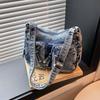 Fashionable Women's Bag, Small Square Bag, Simple Single-shoulder Bag Denim Bag, Crossbody Bag