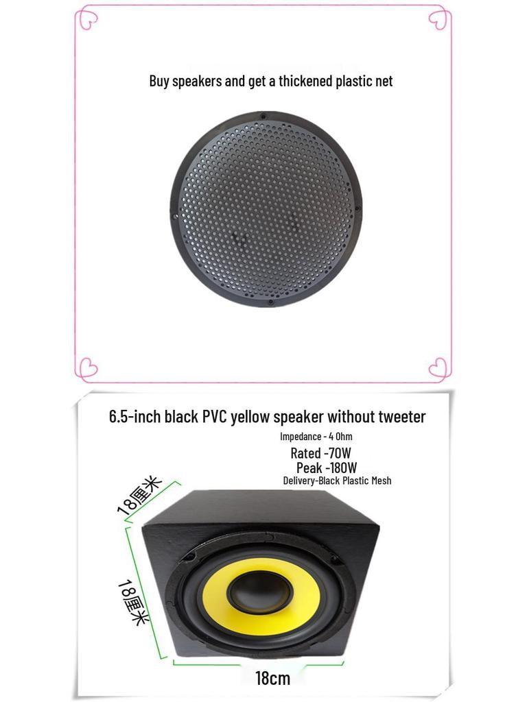 4-Zoll-, 5-Zoll-, 6,5-Zoll-Subwoofer-Lautsprecher für Auto und Zuhause